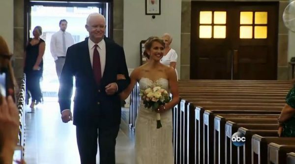 Bride Escorted By Man Who Received Her Father’s Heart Donation