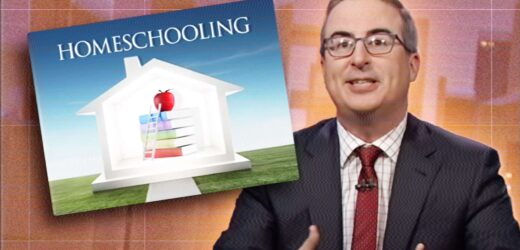 John Oliver grudgingly accepts homeschooling